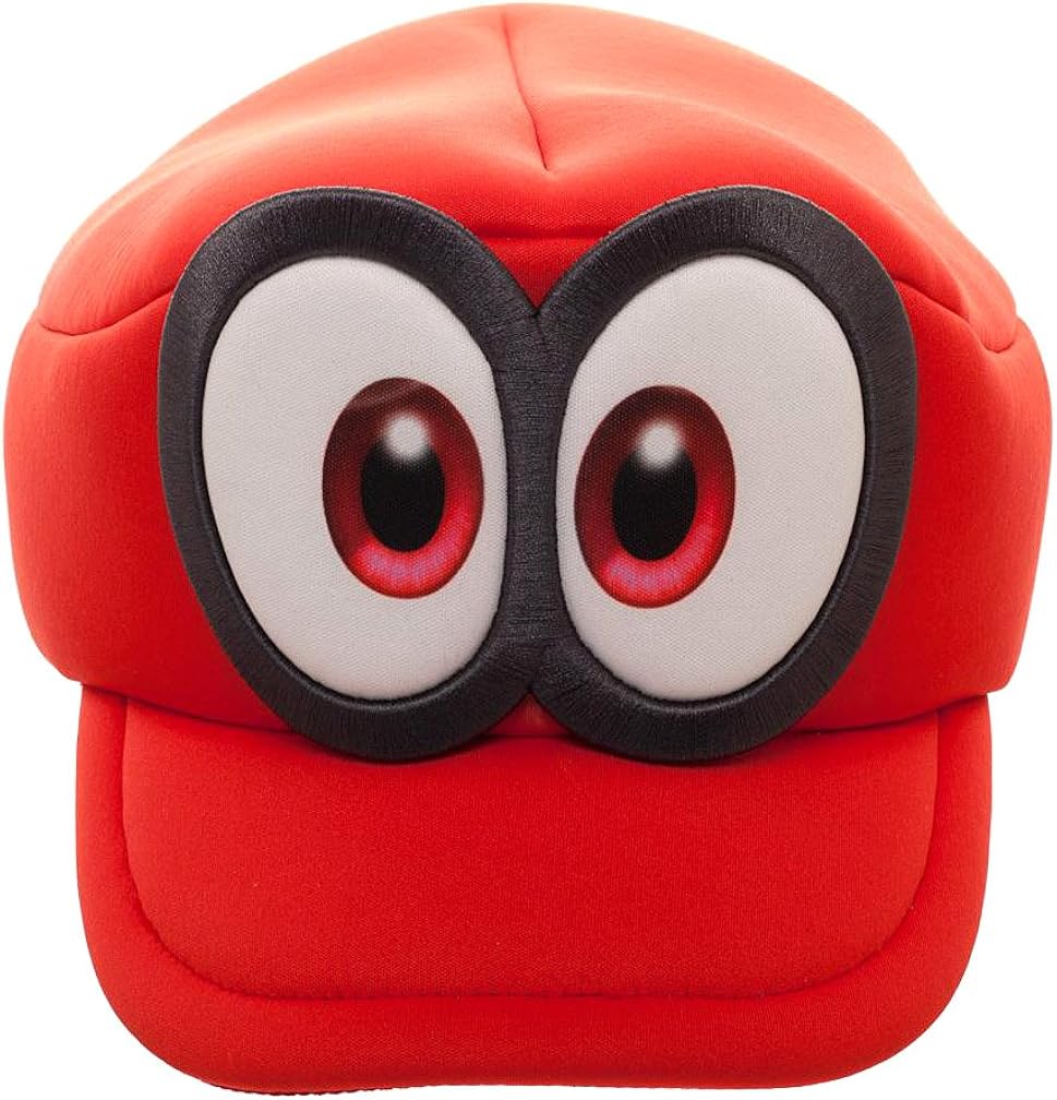 Bioworld Super Mario Odyssey Cappy Hat Kids Cosplay Accessory Red: Clothing
