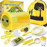 Bug Catcher Kit & Outdoor Explorer Kit for Kids, 10 Pcs Bug Catching Kit with Toy Cage, Backpack, Flashlight, Manifying Glass, Toy Net, Outdoor Exploration Toys Gift for Boys Girls 3-12