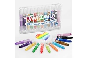 JMC Jimico Water Gel Crayon Set, Multi-Color Art Drawing Twistable Craons, Washable, Smudge-Free, Non-Toxic Silky Crayons Art Supplies for Kids & Adults