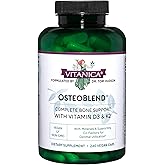 Vitanica, OsteoBlend, Bone Support, Vegan, 240 Capsules