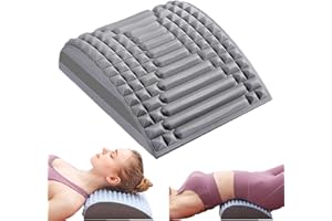 NENRTE Refresh - Neck & Back Stretcher, Acemend Back and Neck Stretcher Posture Corrector, Lumbar Stretcher for Neck Pain Relief, Lower Back, Upper Back and Shoulder (Grey)