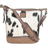 STS Ranchwear Women's Cowhide Mail Bag | Durable Spacious Leather Zipper Crossbody Bag with Various Pockets &amp; Adjustable and Removable Shoulder Strap