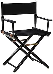 Casual Home Director's Chair ,Black Frame/Black