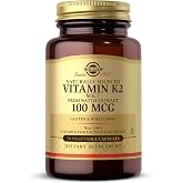 Solgar Naturally Sourced Vitamin K2 (MK-7) 100 mcg - 50 Vegetable Capsules - Supports Bone Health - Whole Food Source from Natto Extract - Non-GMO, Gluten Free - 50 Total Servings