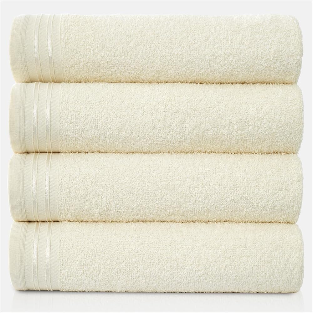 GC Gaveno Cavailia Wilsford Egyptian Cotton Bath Towels 4 Pack 75x135 cm