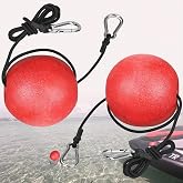 MOPHOEXII Anchor Buoy Float,2 or 4pcs Pool Float Anchor Marker Buoy,High Visibility Buoy Float with 51" Bungee Cord &amp; Clip for Pools, Water Ski Ropes, Anchor Lines