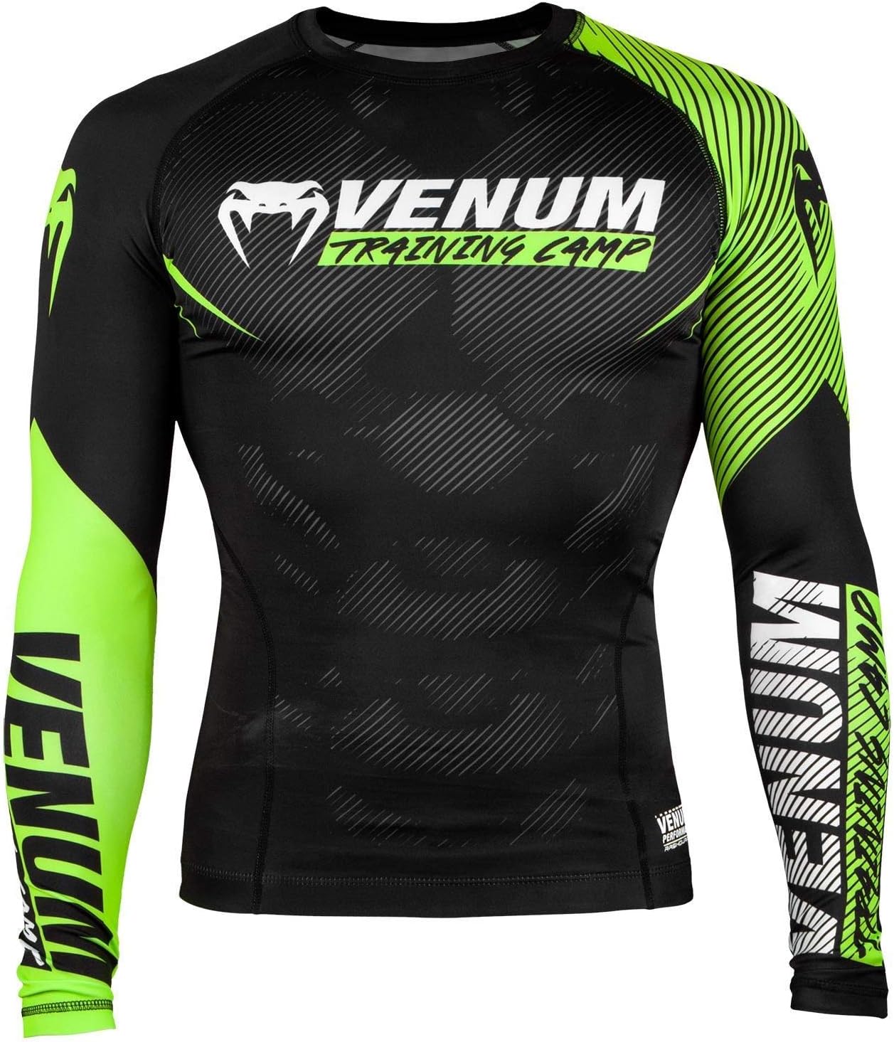 Venum Training Camp 2.0 Rash Guard Long Sleeve No Gi BJJ MMA Grappling Jiu Jitsu