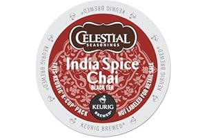Celestial Seasonings India Spice Chai, K-Cup Portion Pack for Keurig K-Cup Brewers, 24-Count