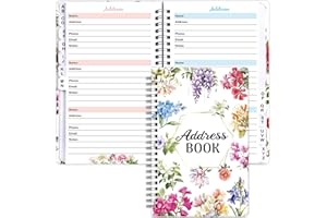 Ceiba Tree Address Book with Alphabetical Tabs Password Record Book Address Organizer Notebook Journal Christmas Happy Holidays Gifts