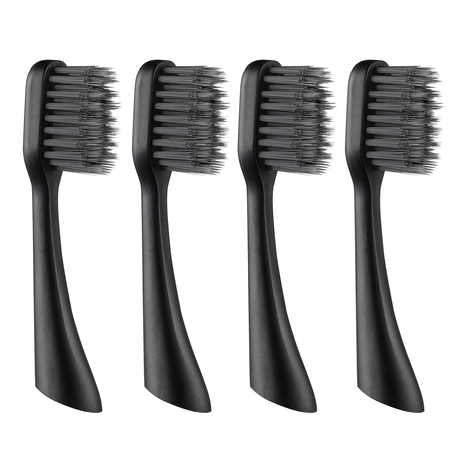 Photo 1 of Replacement Toothbrush Heads for Oral-B Clic (Black, Charcoal Bristles, 4 Count)