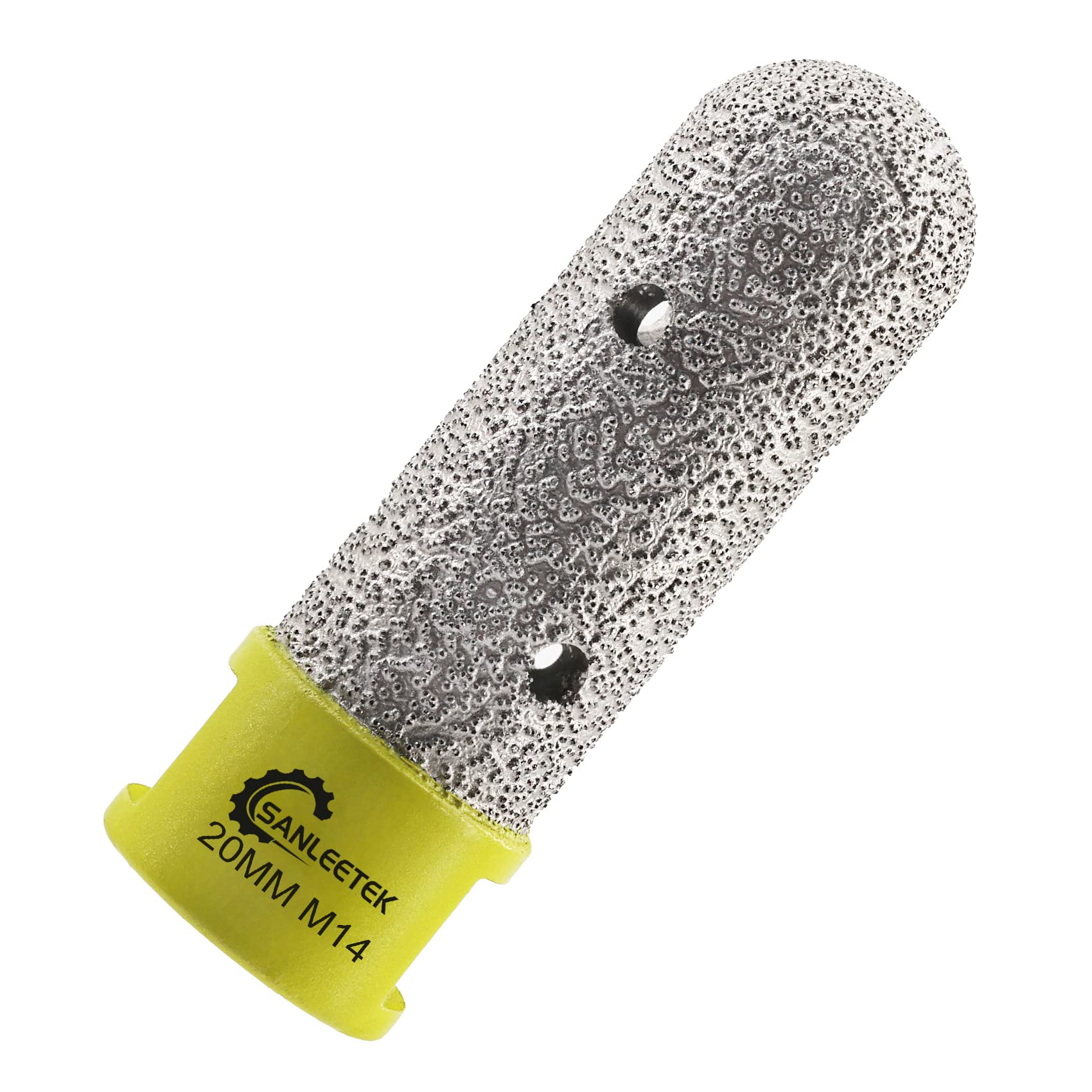 Diamond Finger Milling Bits 20mm SANLEETEK Tile Bits for Existing Holes Enlarging Shaping Trimming in Tile Porcelain Ceramic Marble Granite Artificial Stone M14 Thread