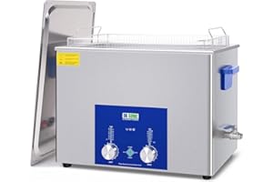 DK SONIC Ultrasonic Cleaner - Ultrasonic Carburetor Cleaner,Sonic Cleaner,Ultrasound Gun,Lab Tool,Carburetor,Engine Parts Cleaning Machine with Encoded Timer and Heater(9.80Gal-37L)