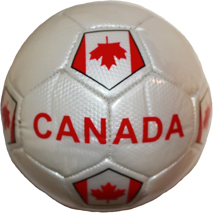Canada White Country Flag FIFA World Cup Soccer Ball Size 5.. New