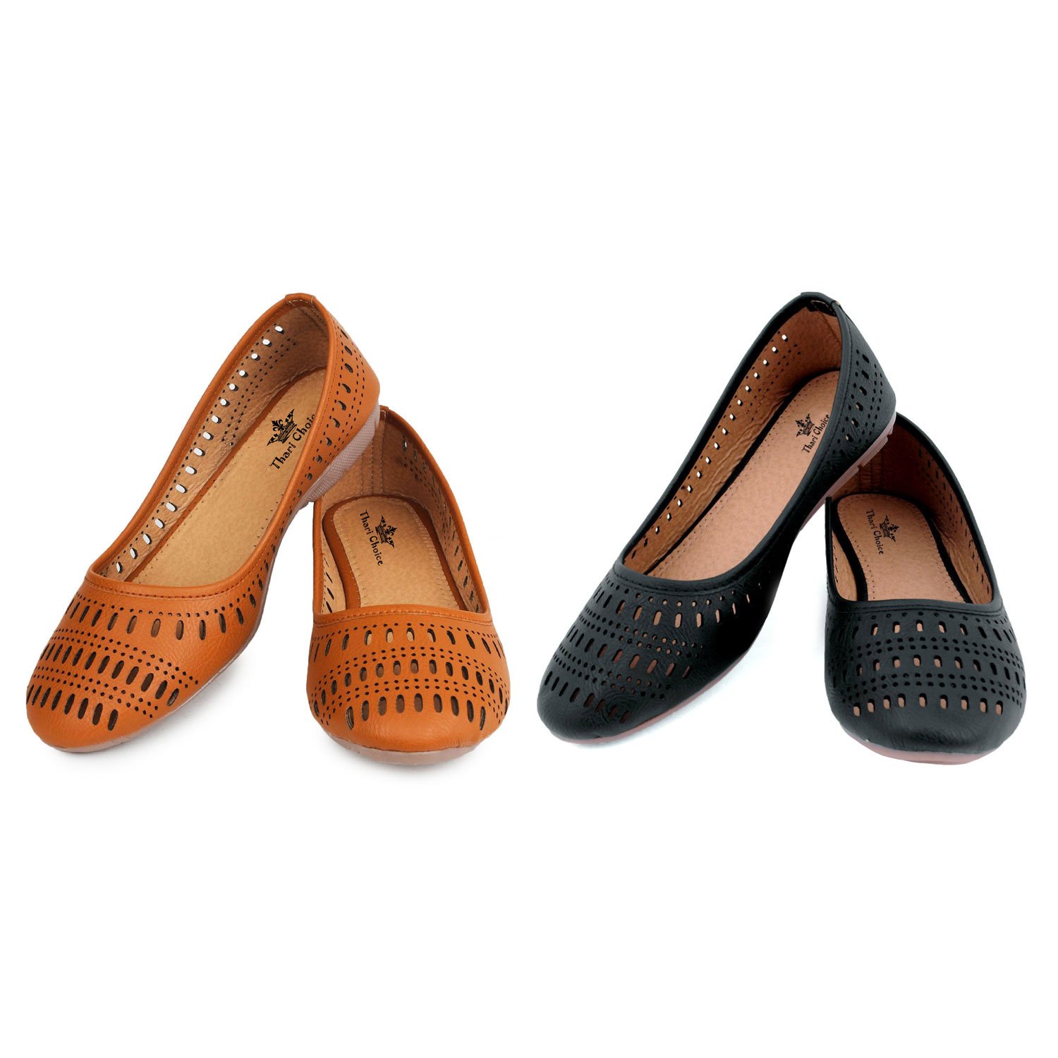 thari choice women's yellow synthetic bellies