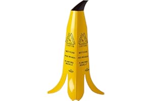 IMPACT PRODUCTS Wet Floor Sign, Banana Cone, Trilingual Wet Floor Sign Safety Cone, Yellow 24" (3 Pack)