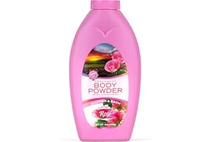 R-NEU Body Bath Powder for Women, 100% Talc-Free, Elegant Rose Petals Dusting Powder, Extra Large Refill, 8oz