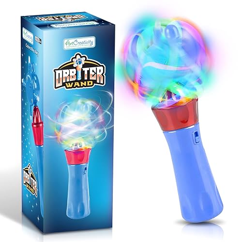 ArtCreativity Light Up Spinning Wand for Kids – LED Spinning Light Up ...