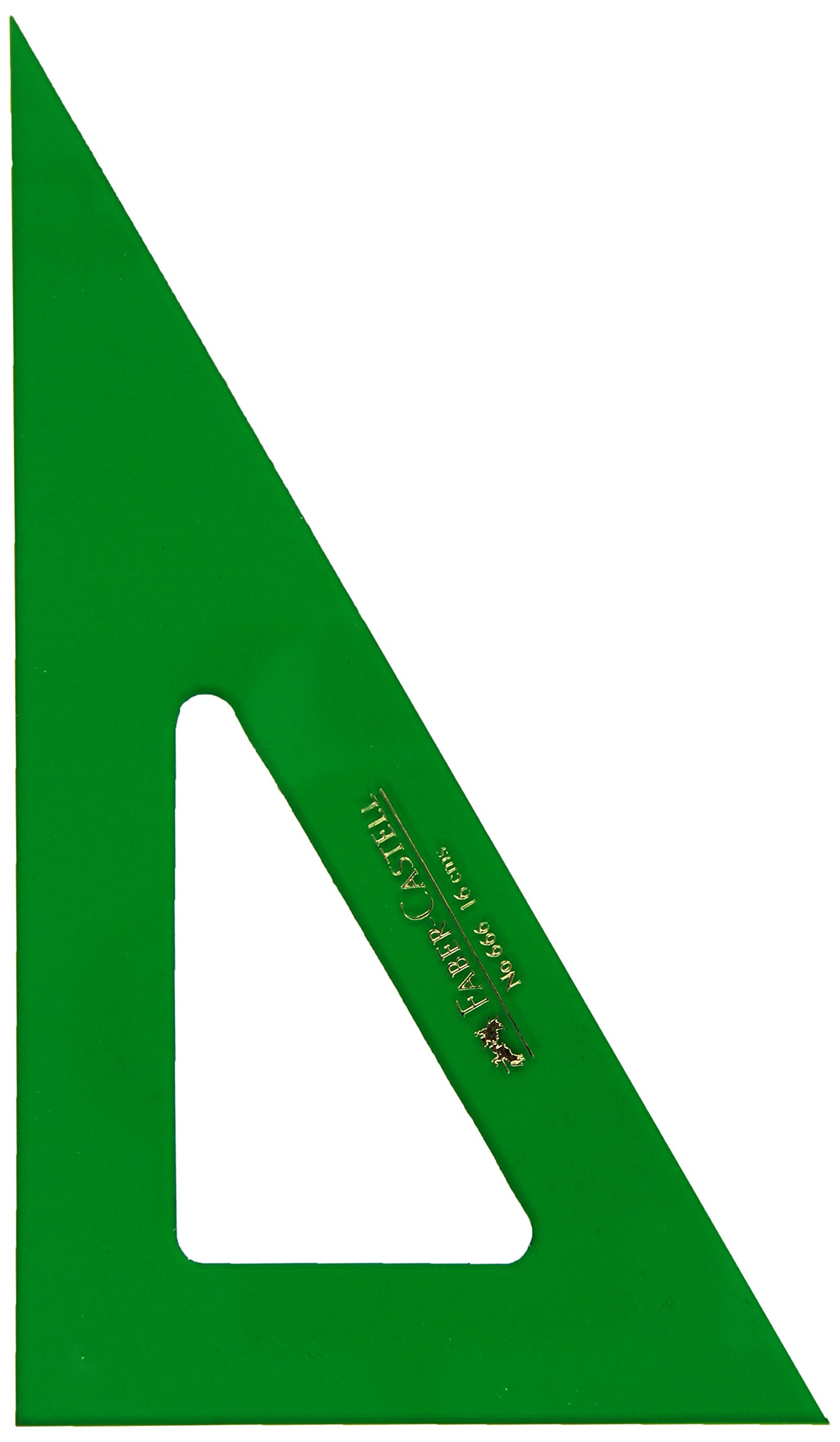 Faber-Castell 666-16 cm, Set Square, Green
