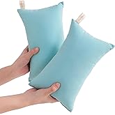 NTBAY Tiny Pillows, Down Alternative 7"x11" Microfiber Mini Pillow for Travel, Pets, Soft Machine Washable Small Pillows for Neck, Wrist, Lumbar and Knee, Aqua