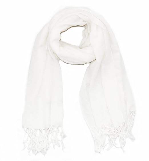 White pashmina wrap Clearance