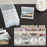 GEMMAHW Photo Storage Box 4x6 Case with 6 Removable Organisers view 3