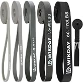 WIKDAY Resistance Bands for Working Out with Door Anchor | Pull Up Assistance, Exercise Elastic Bands, Thick Heavy Resistance, Body Stretching Muscle Training, Home Gym