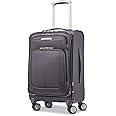 Samsonite Solyte DLX Softside Expandable Luggage with Spinner Wheels, Mineral Grey, Carry-On 20-Inch
