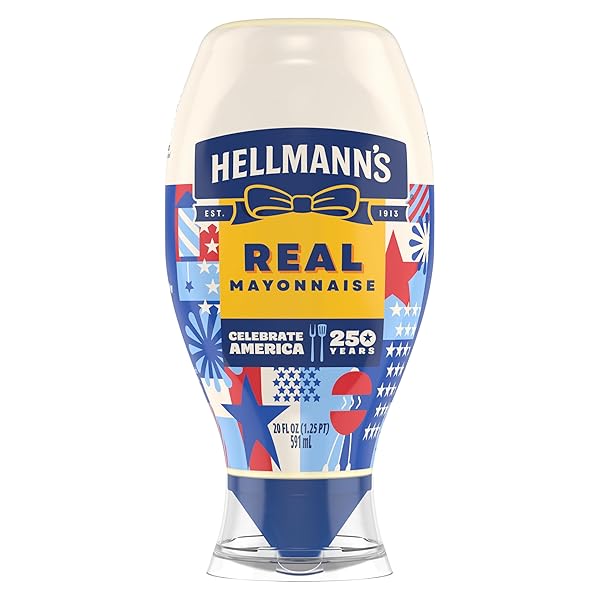 HELLMANN’S REAL MAYONNAISE REAL MAYO SQUEEZE BOTTLE FOR...