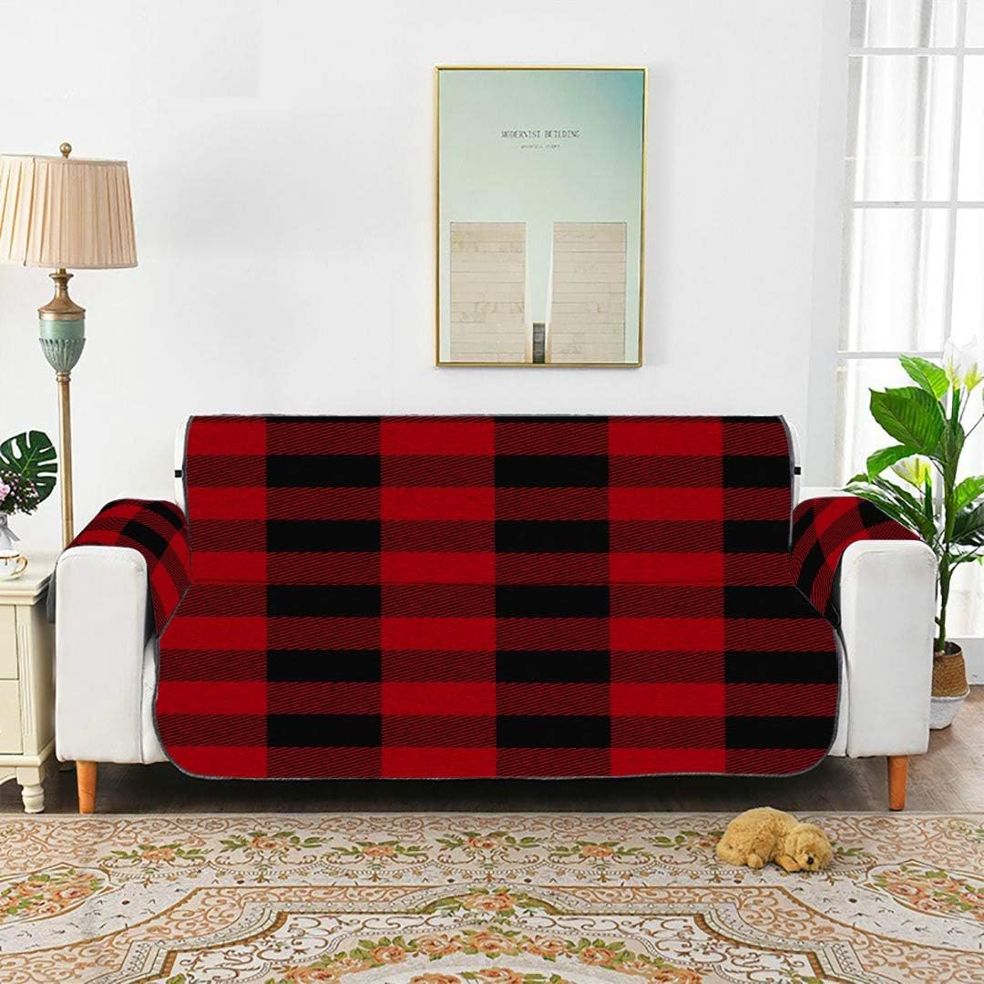 Amazon Com Zxwxnla Seamless Red Black Buffalo Plaid Sofa Cushion