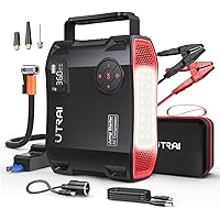 TREKURE 7-IN-1 6000A Jump Starter Power Pack With 160PSI Air Compressor Pd45w Charger With Car Battery Booster Jump Starter All Gas 12l Diesel Car Jump Starter Power Bank Gloves Lights Qc3 0