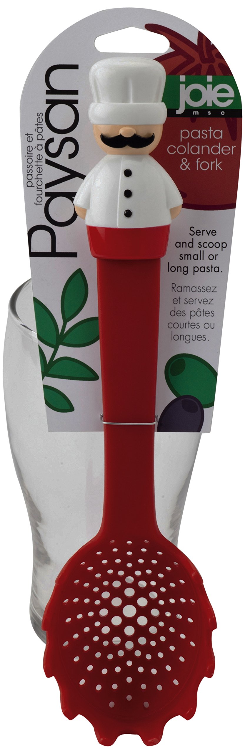 Joie Kitchen Gadgets 067742191144 Paysan Pasta Fork, Mixed, Red and Green
