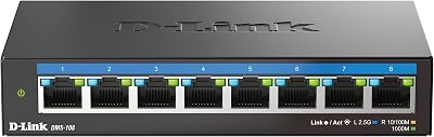 D-Link DMS-108 8-Port 2.5G Unmanaged Desktop Switch