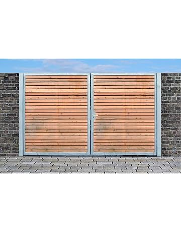 Hxb Tor Holztor Gartentor Hoftor Verzinkt Mit Pfosten Ohne Holzfullung 180cm X 125cm Maideasyaz Com