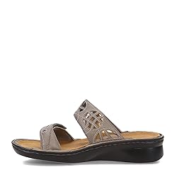 NAOT Women's Cornet Sandal Foggy Gray Lthr/Glass