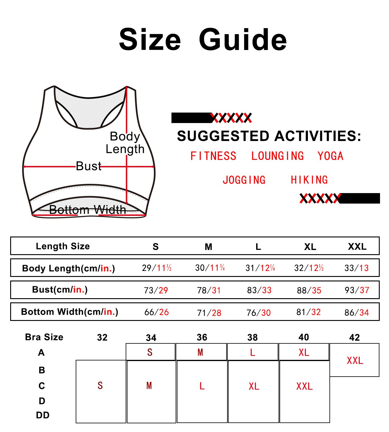 icyZone Workout Yoga Clothes Activewear Moving Comfortablel Racerback Sports Bras,Solid Black,Large