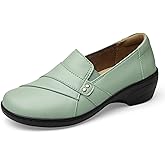 KORDAL Women's Comfortable & Lightweight Leather Loafers Slip-Ons Stylish Business Casual Dress Shoes Work Office Everyday Walking Shoes for Women