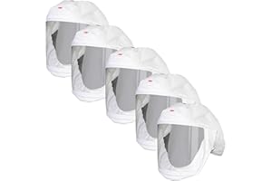 3M Versaflo Headcover with Integrated Head Suspension, S-133L-5, White, Medium/Large, 5 EA/Case