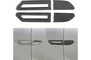 NVCNX Real Premium Carbon Fiber Car Door Side Fender Cover Sticker Decals Trim Compatible with BMW 7 Series F01 730d 730Li 740Li 750d 750Li 760Li 2009-2014 Exterior Accessories Black