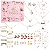 Jewelry Advent Calendar 2025 for Women, 24 Day Advent Calendars with 35 Pcs Christmas Surprise Gifts for Teen Girls, Her, Wife, Girlfriend, Sister