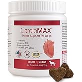 Heart Support Supplement for Dogs-Vet-Formulated, Antioxidant-Rich-L-Taurine, L-Carnitine,EPA,DHA,CoQ10-Aids Circulatory Strength, Cardiovascular Support, Heart Muscle Function-USA Made-60 Soft Chews