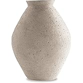 Signature Design by Ashley Hannela 17" Modern Distressed Polyresin Vase, Antique Tan