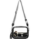 Unilily Clear Bag for Stadium Events, Clear Purse Stadium Approved Crossbody Bag for Concerts Sports Festivals Events Women