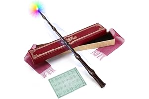 ShinySong Rechargeable Light Up Wizard Wand with Gradient Lighting,Illuminating Magic Witch Wands for Kids Christmas Cosplay Party, Hive