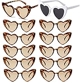 Bachelorette Party Favor Sunglasses 6 Pack,Retro Cat Eye Heart Sunglasses for Women,Bridesmaid Proposal Gifts