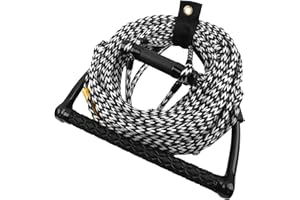 Obcursco 75FT Wakeboard Rope, Water Ski Ropes with EVA Handle for Water Skiing, Wakeboard, Kneeboard