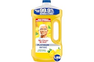 Mr. Clean Antibacterial All Purpose Cleaner, Floor Cleaner for Mopping Home, Mop Soap, Bathroom, & Kitchen, Cleaning Liquid f