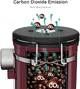 Coffee Gator 900 mL Airtight Canister with CO2 Valve Date Tracker view 6