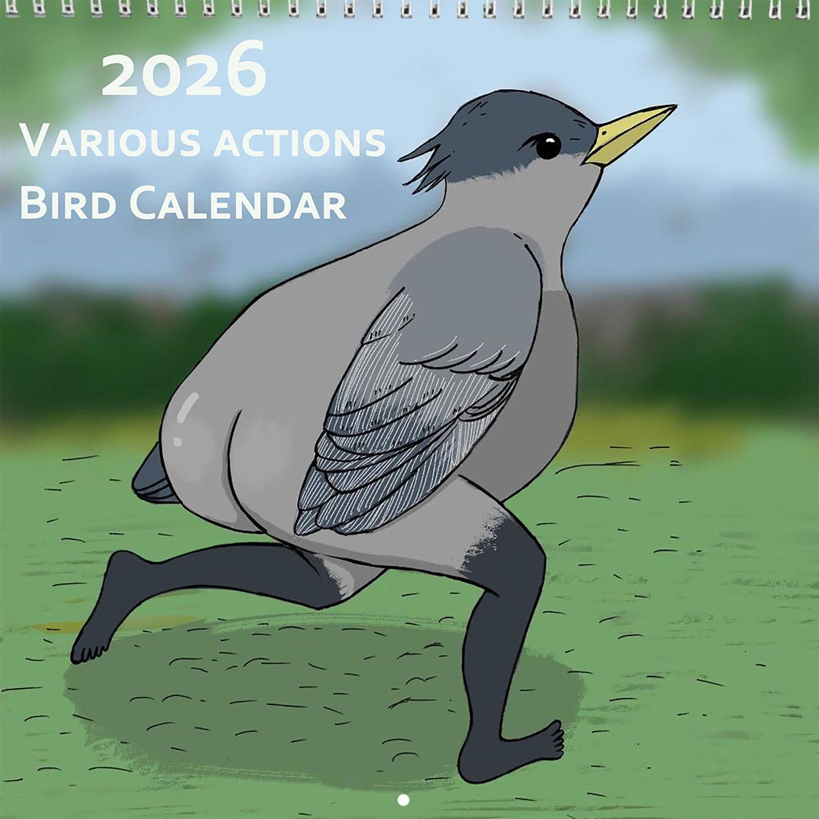 View 1 of 2026 Wall Calendar,Funny Calendar 2026-8.26" x 16.5" (Open) | Christmas Gag Gift & Ideal White Elephant Gift for Adults