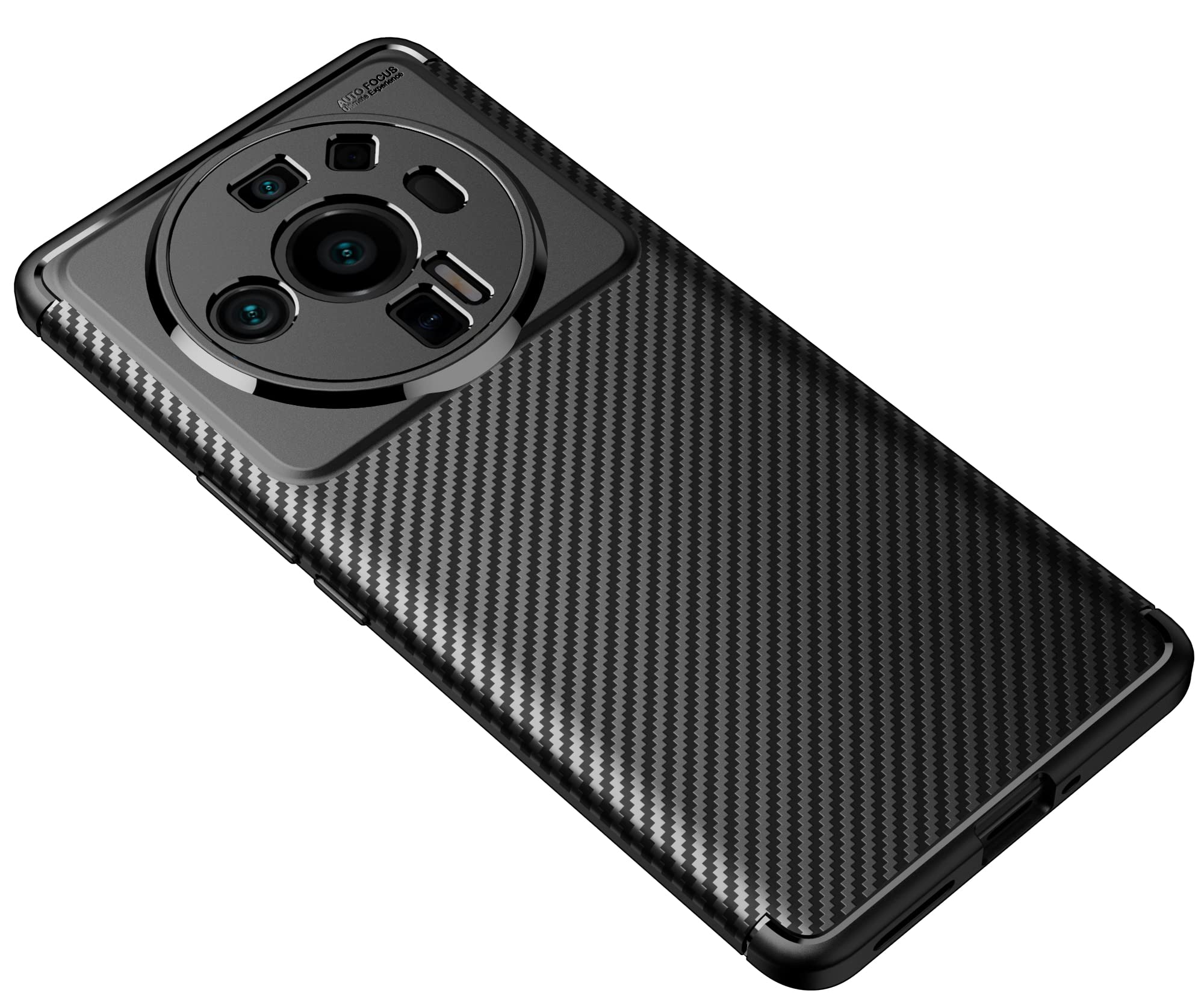 CruzerLite Case for Xiaomi Mi 12 Ultra Case, Carbon Fiber Texture Design Cover Anti-Scratch Shock Absorption Case for Xiaomi Mi 12 Ultra (2022) (Carbon Black)
