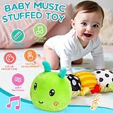 Lypsochaat Caterpillar Musical Baby Toy 0-6-12 Months Plush Sensory Tummy Time view 5